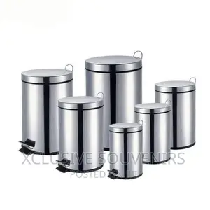 30l Heavy Duty Stainless Steel Commercial Trash Can