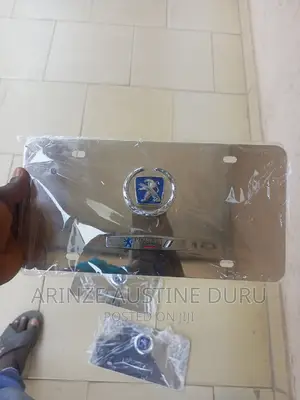 Peugeot Plate Number Stainless Steel