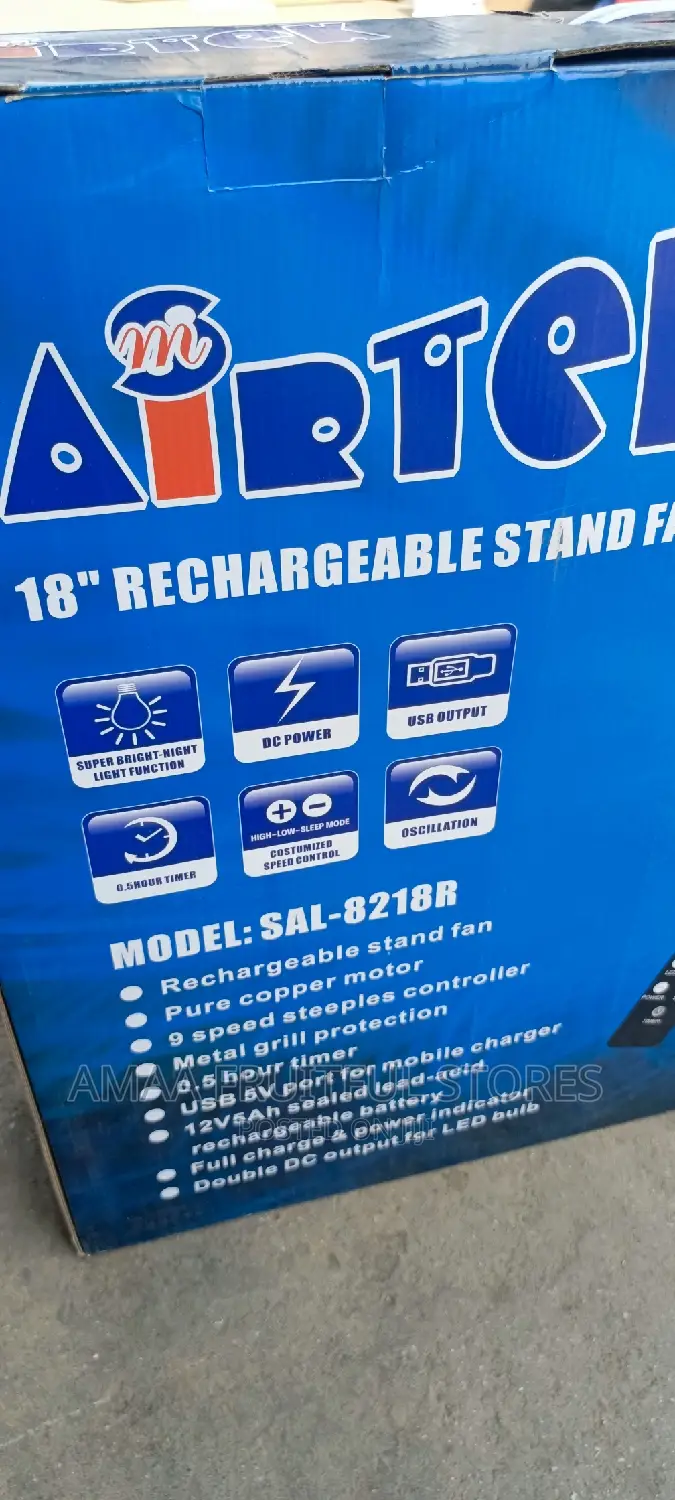Airtek Rechargeable Fan 18"