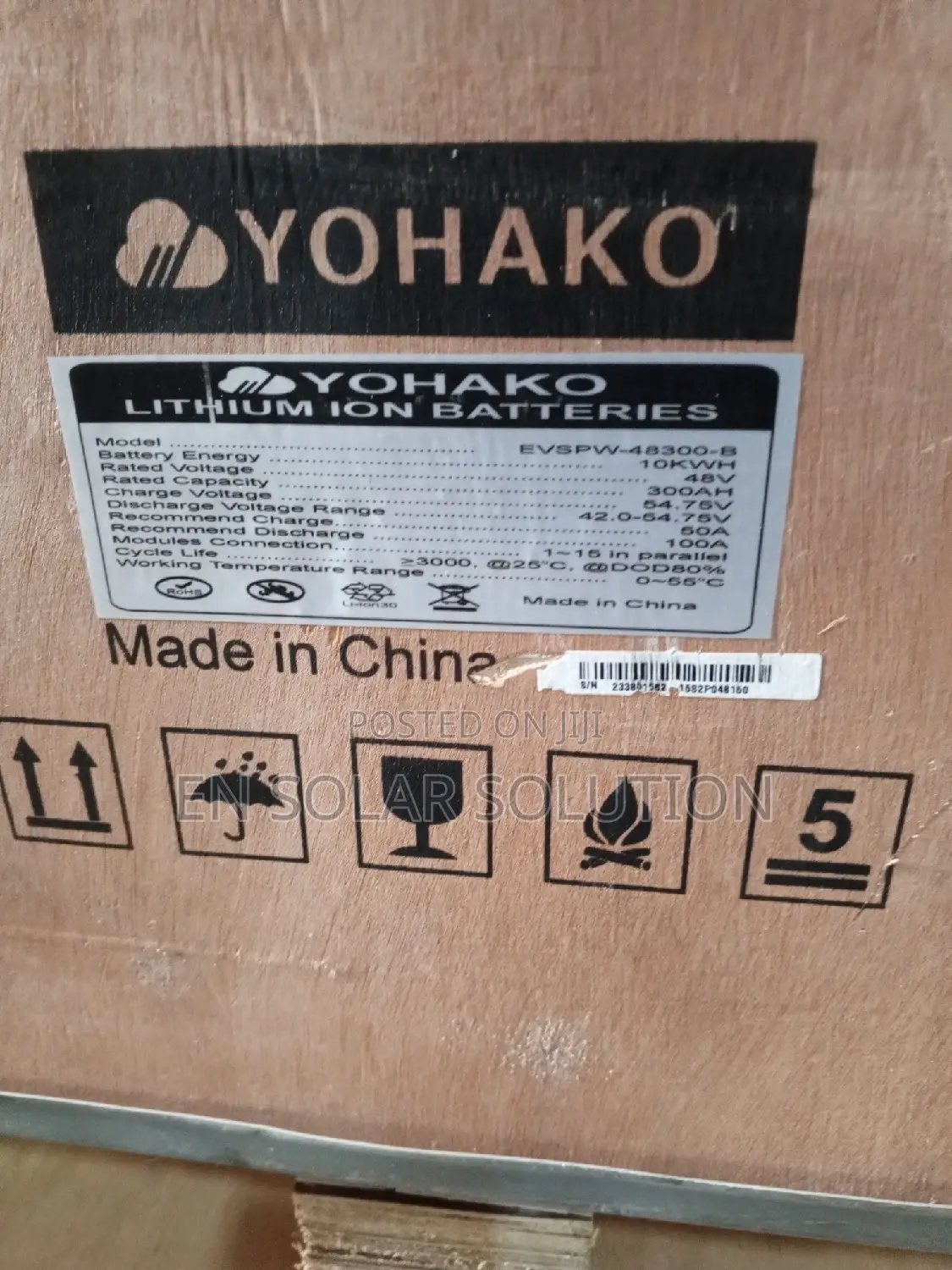 10kwh/48v Yohako Lithium Batterie Available Now 