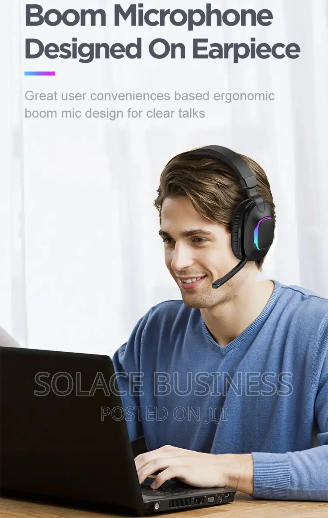 RGB Wireless Gaming Headset - Gamers Bluetooth Headphones