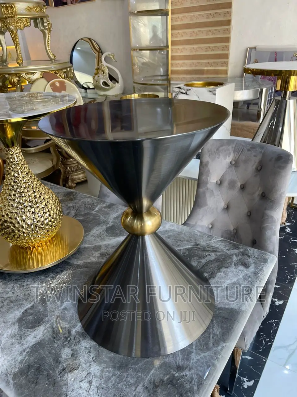 New Modern Marble Top Side Stools