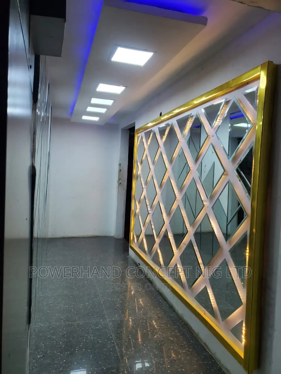 Bespoke Beveled Mirror With Light