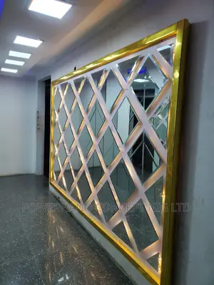 Bespoke Beveled Mirror With Light