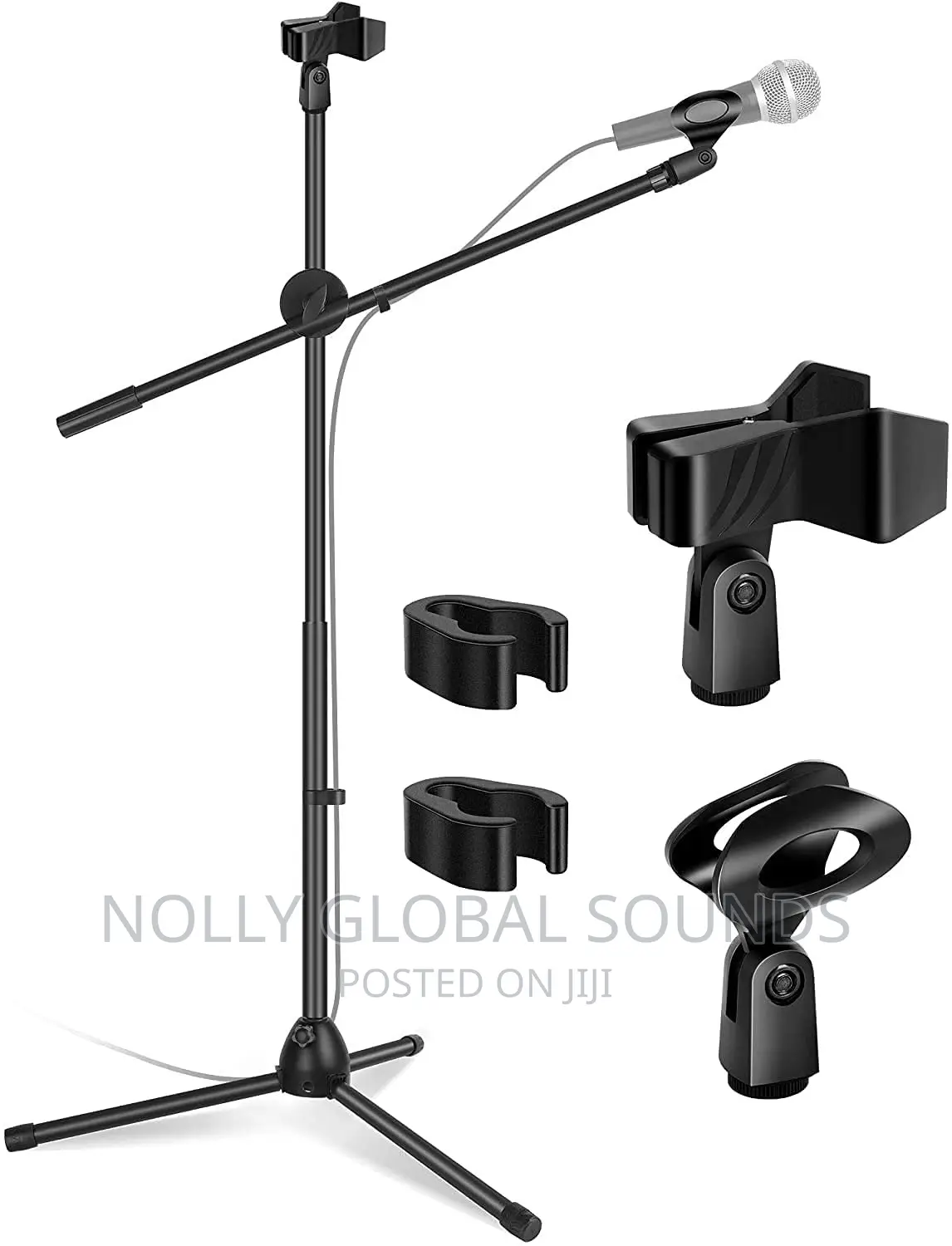 Tripod Leg Adjustable Floor Microphone Stand