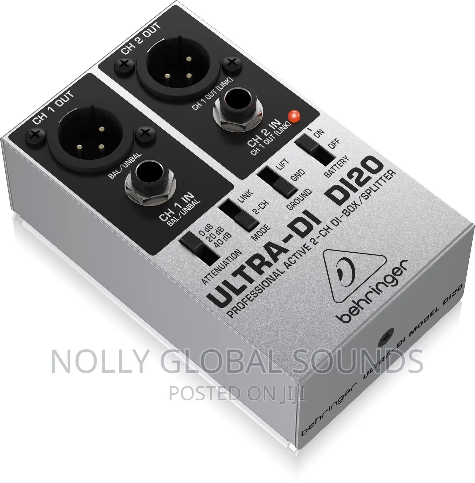 Di20 Behringer Ultra-Di DI20 Professional Active 2-Channel Di-Box - NOLLY ...