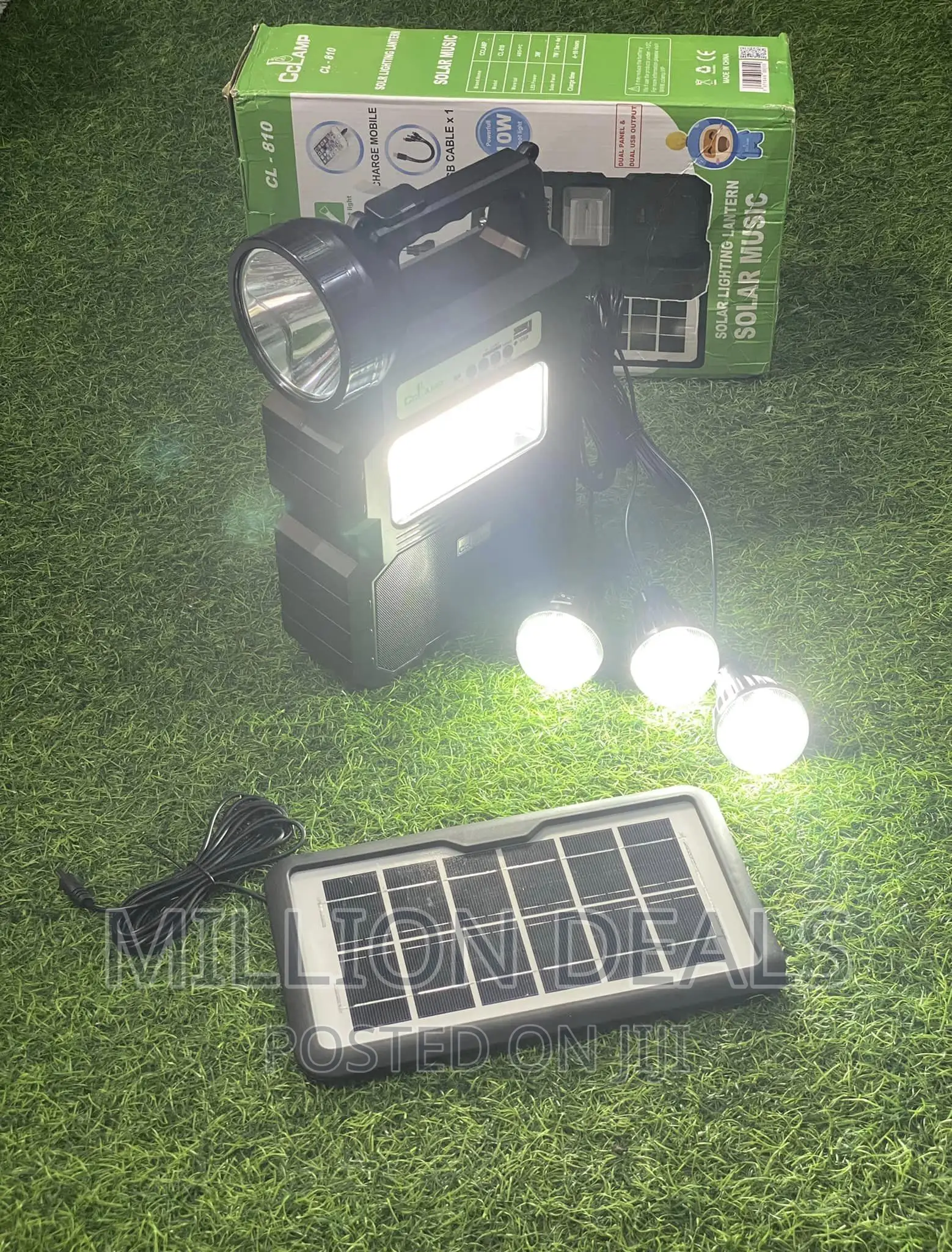 Solar Lighting System With Dual Solar Panel