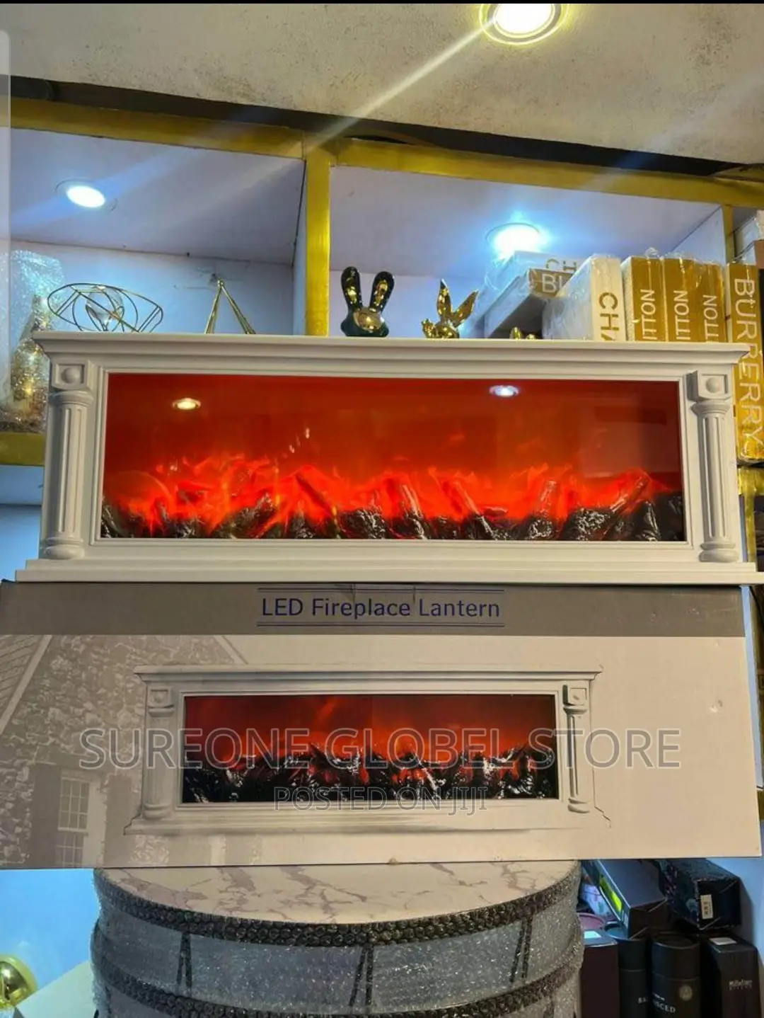 Fireplace Lantern With Remote Control