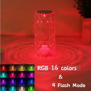 LED Bedside Diamond Rose Lamp