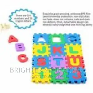 Kids Eva Puzzle Mats Alphabet Nd Numbers- Multicolor Small