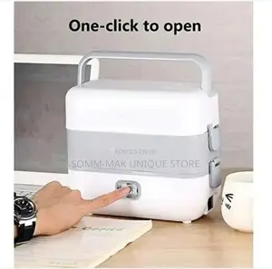 Electric Lunch Box With 4 Pot - 2 Layer - 200W