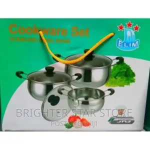 Sauce Pot Set 3pots With 3 Glass Cover