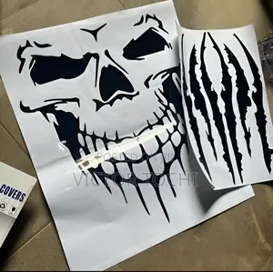 Skull and Monster Sticker