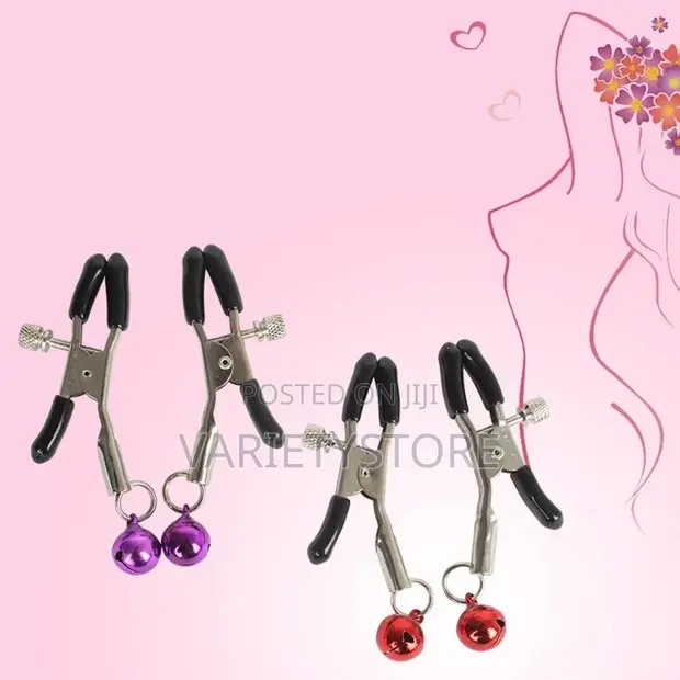 2 PCS Nipple Clamps Metal Adjustable Breast Clip Sex Toy for sale
