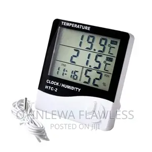 HTC2 Lash Indoor Dual Display LCD Humidity Temperature Clock