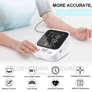 Digital LCD Large Screen Sphygmomanometer Battery/Electric