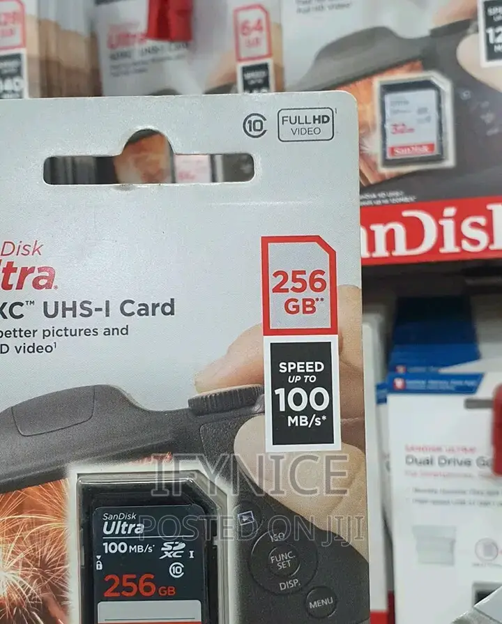 Sandisk 256gb Ultra SDXC Memory Card for Camera - 120mb - S