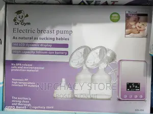Dr Gym Double Electric Breast Milk Pump With Powerbank