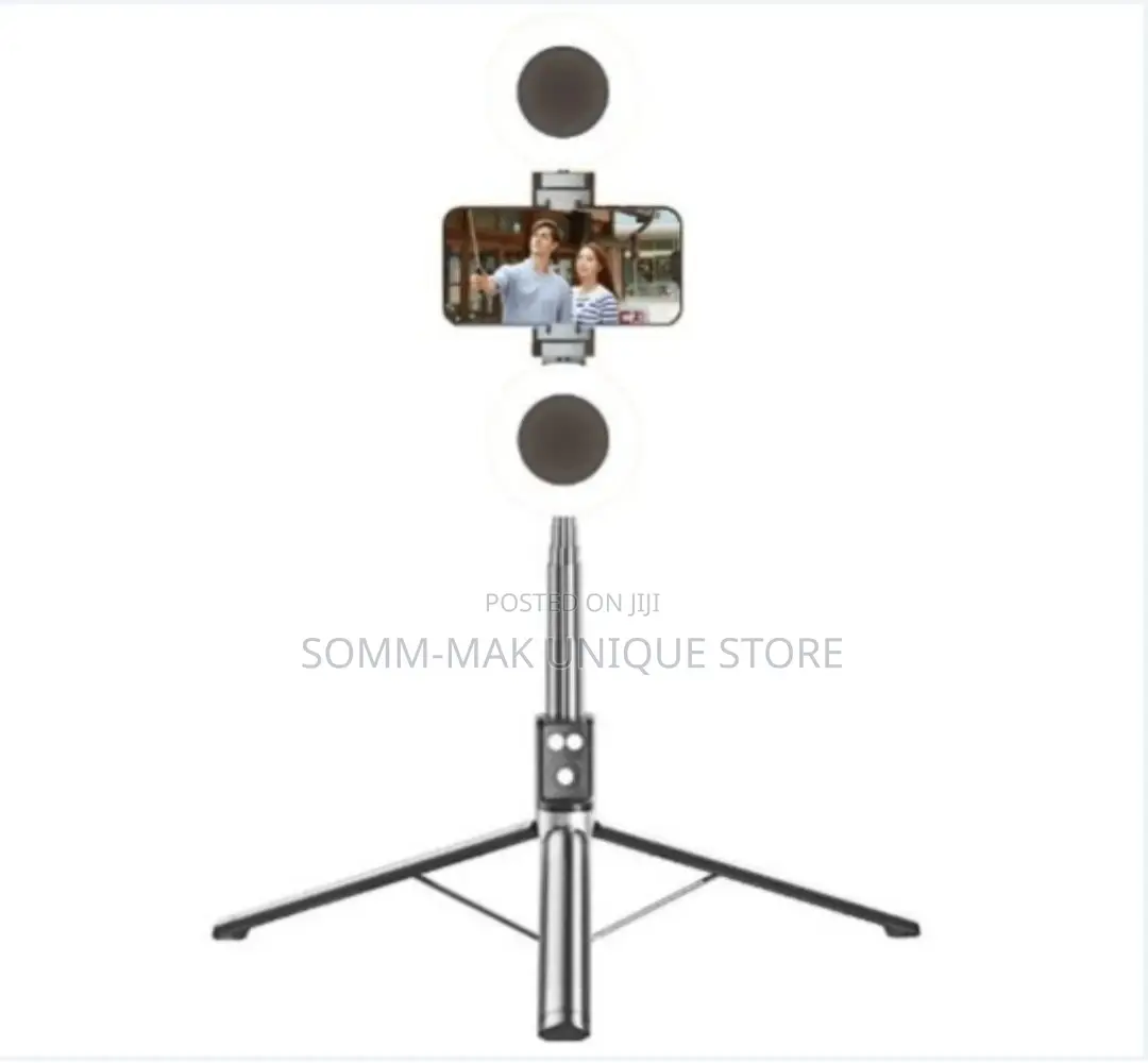 Selfie Stick Tripod Stand With Ring Fill Light - 1.7m