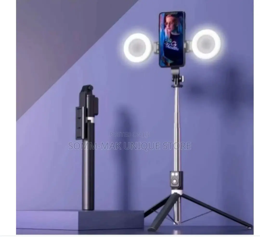 Selfie Stick Tripod Stand With Ring Fill Light - 1.7m