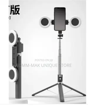 Selfie Stick Tripod Stand With Ring Fill Light - 1.7m