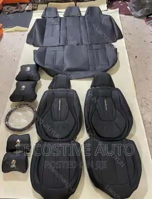 Car Seat Cover Pure Leather Breathable Complete Set