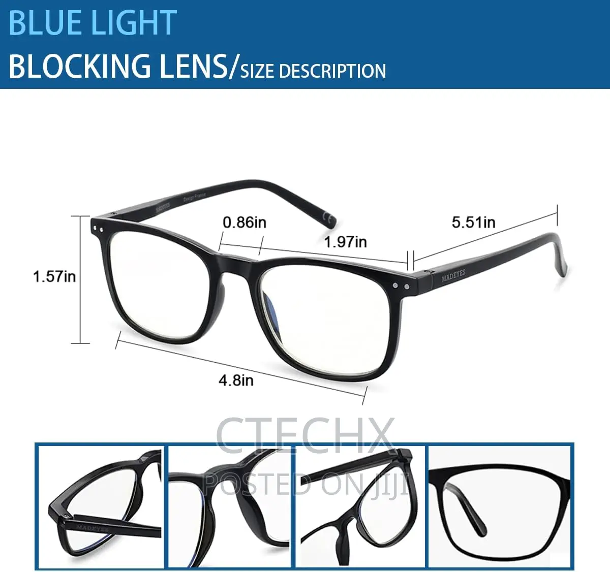 Computer Blue Light Blocking Glasses Women Men