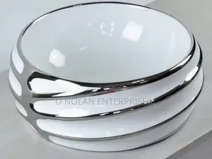 Sliver and White Counter Top Basin