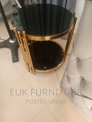 Imported Centre Table With Glass Top With Two Side Tables