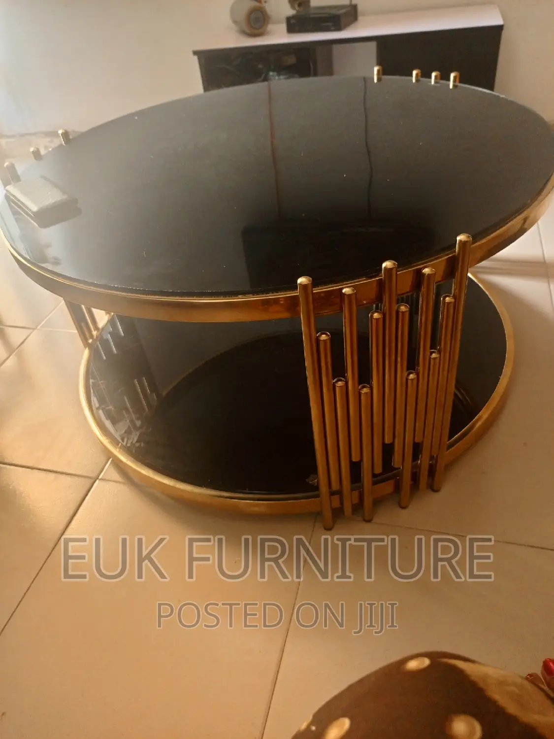 Imported Centre Table With Glass Top With Two Side Tables