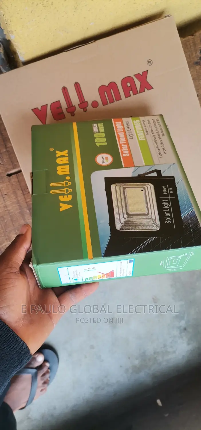 100wats Solar Floodlight Separate Panel
