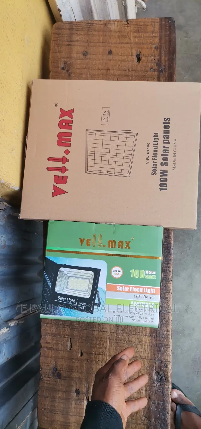 100wats Solar Floodlight Separate Panel