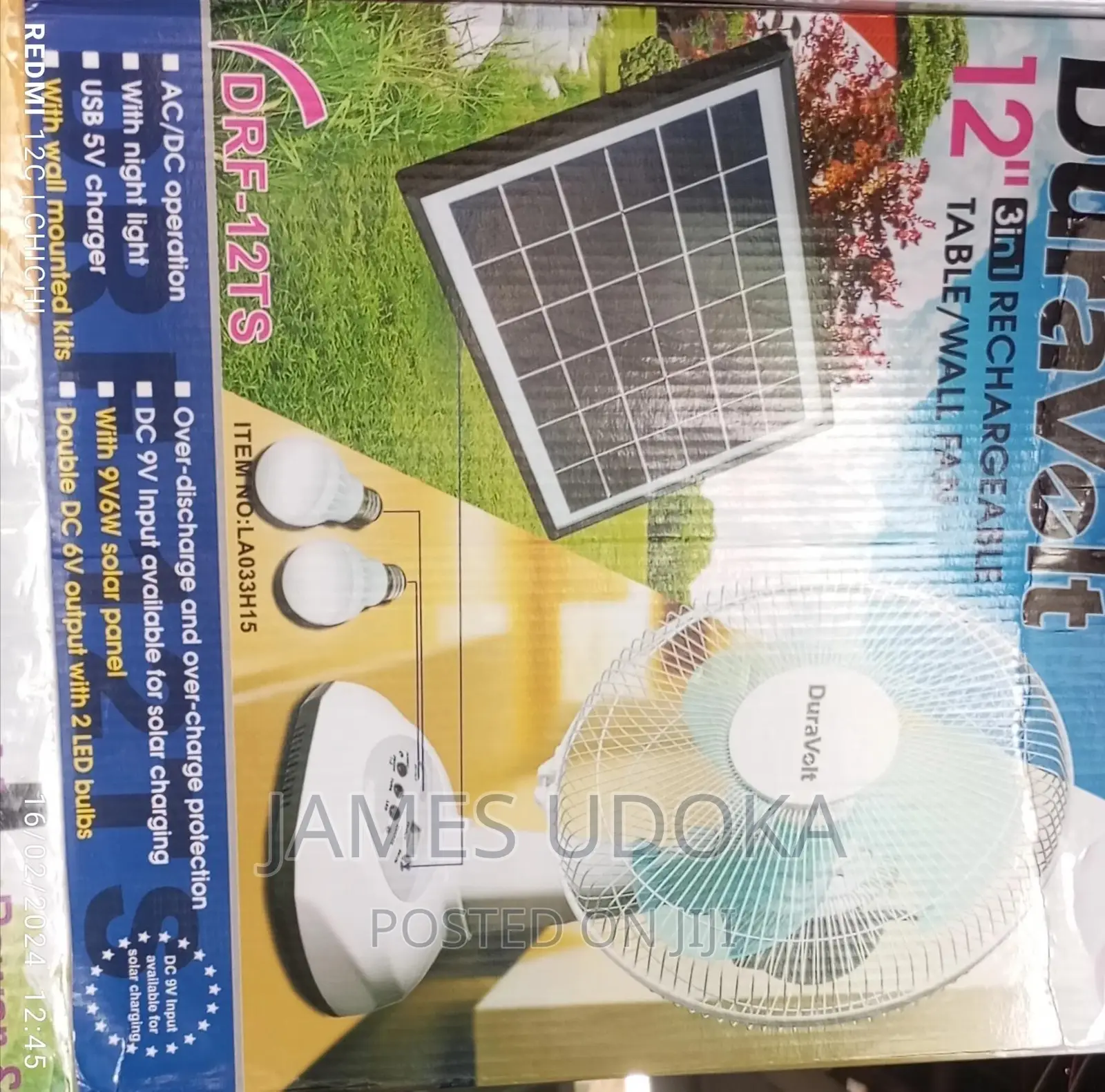 12" Table Fan