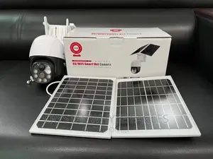 4G V380 Double Panels PTZ Camera
