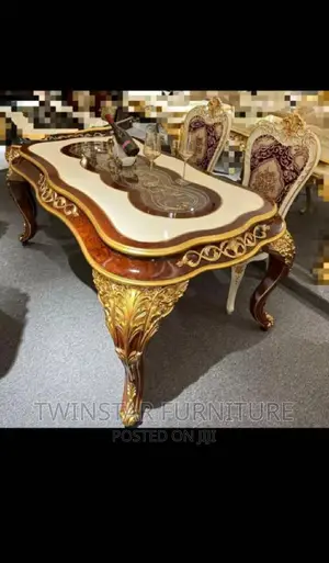 New Modern Luxury Royal Dining Table With Chairs