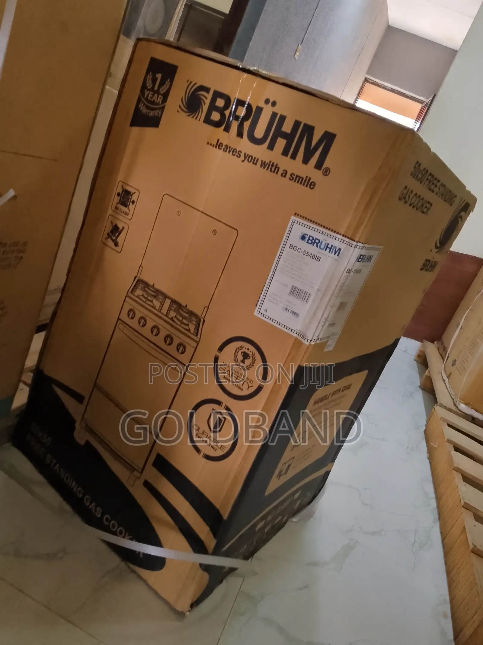 Efficient Bruhm 4 Gas Burner Cooker BGC-5540ib
