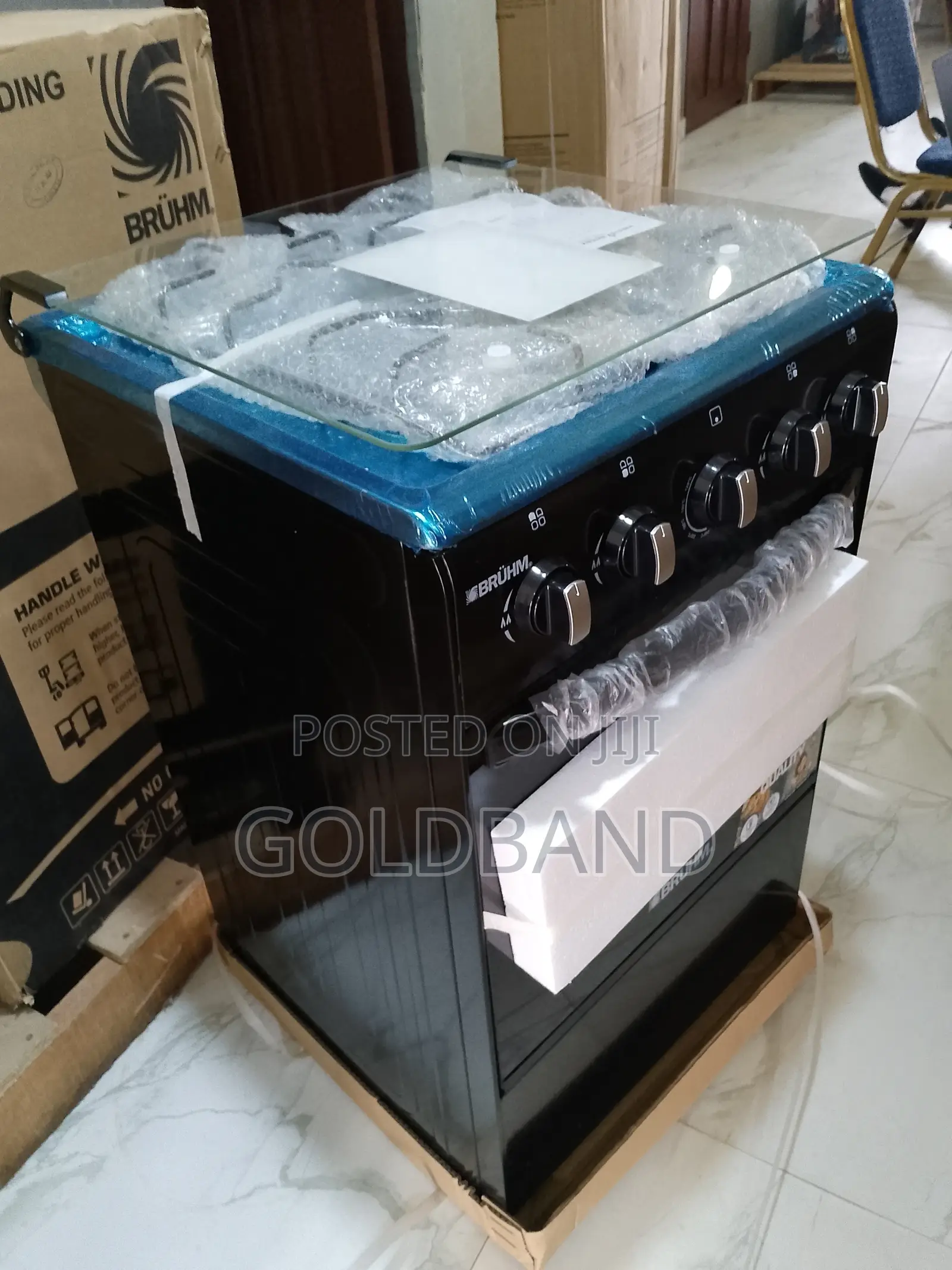 Efficient Bruhm 4 Gas Burner Cooker BGC-5540ib