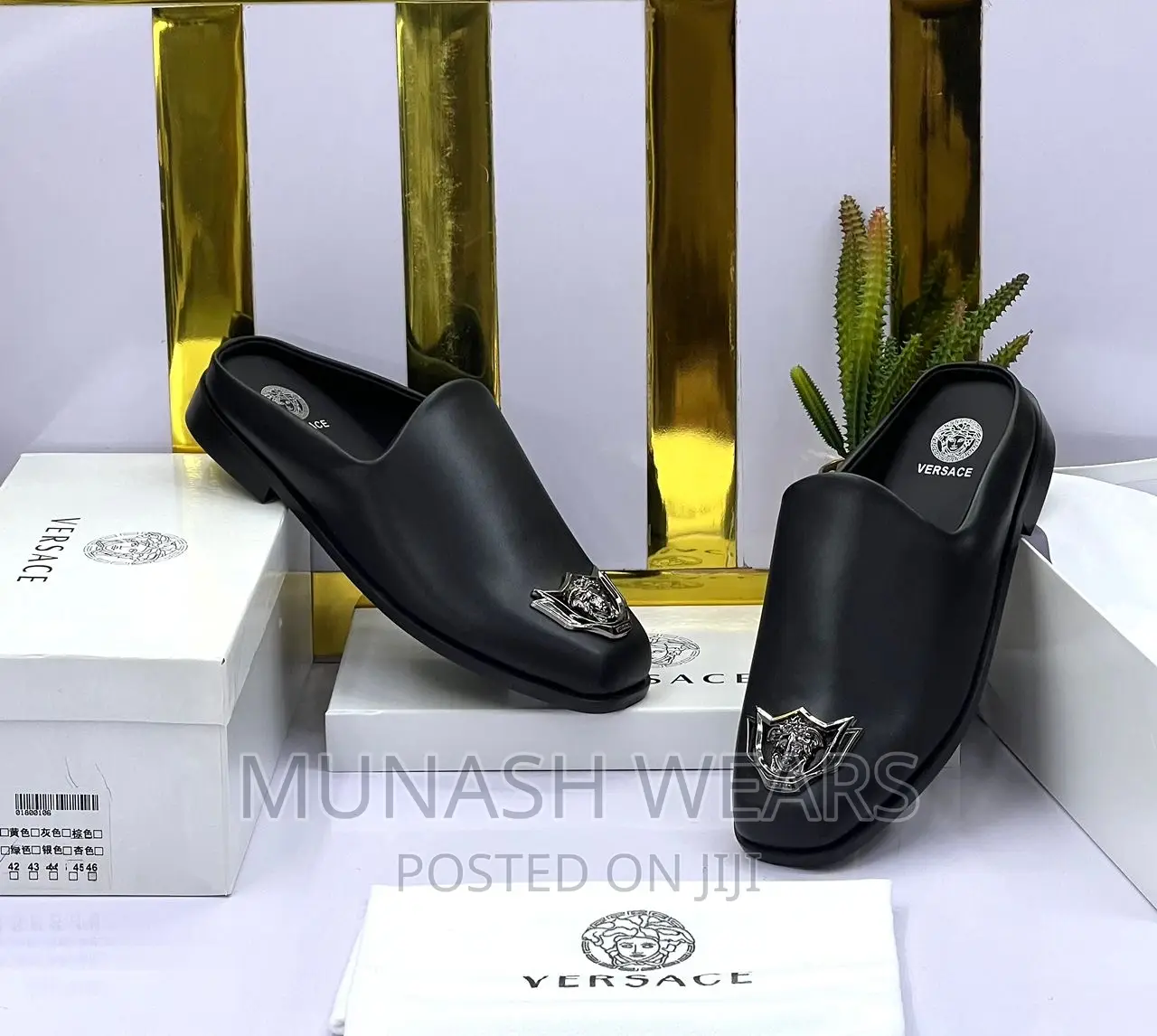 Versace Leather Half Shoe