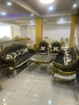 Modern Luxury Egyptian Sofa Chairs With Table Side Stools