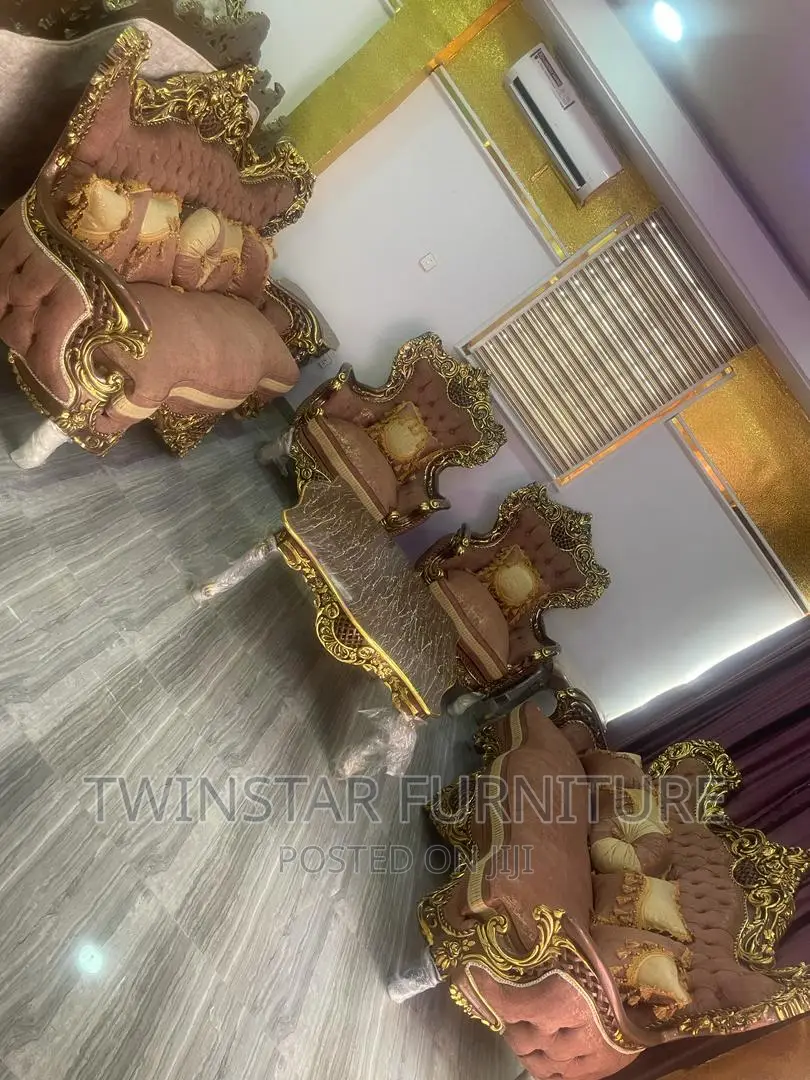 Modern Luxury Egyptian Sofa Chairs With Table Side Stools