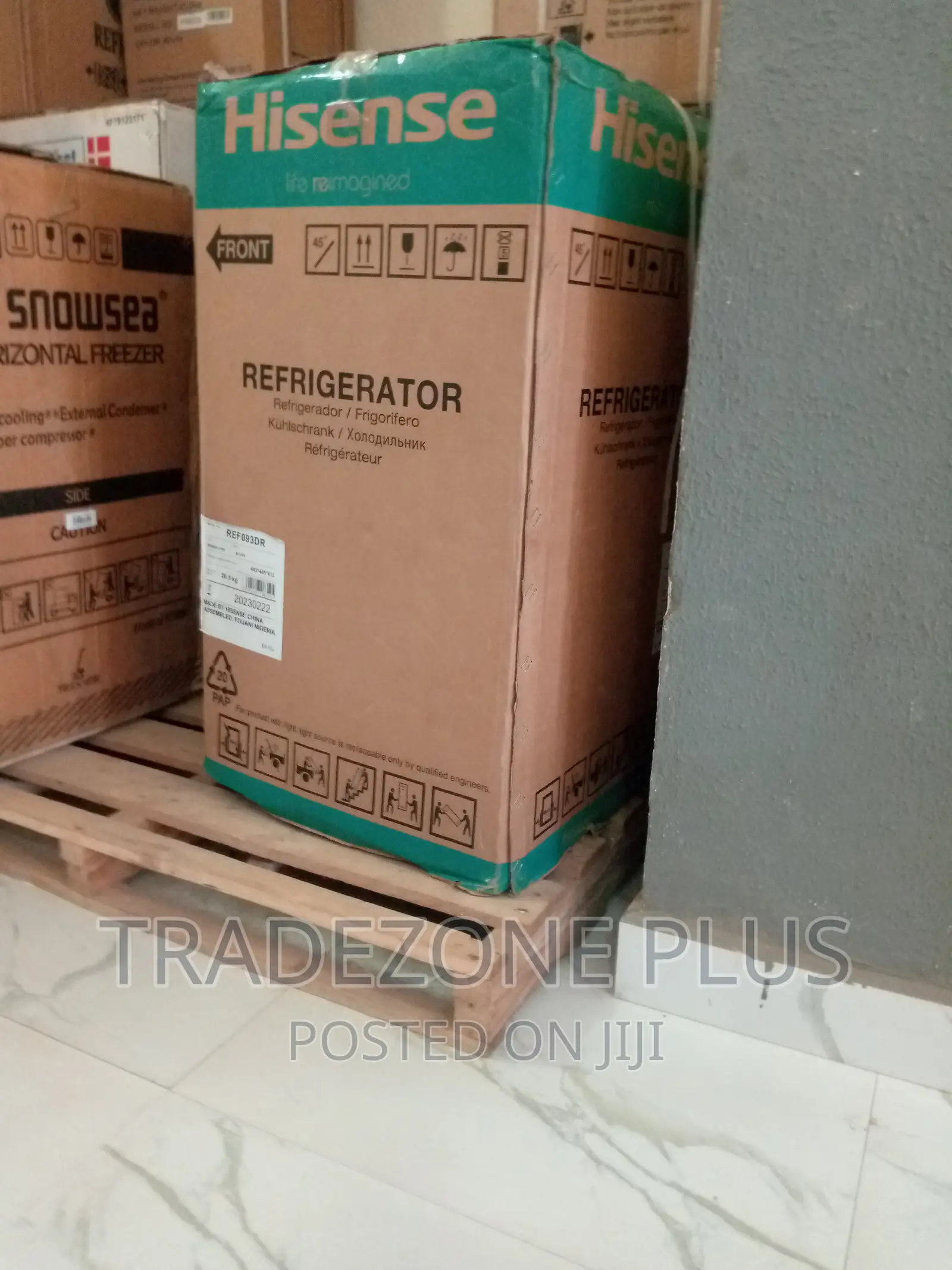 New in Hisense Single Door Refrigerator-Ref093dr