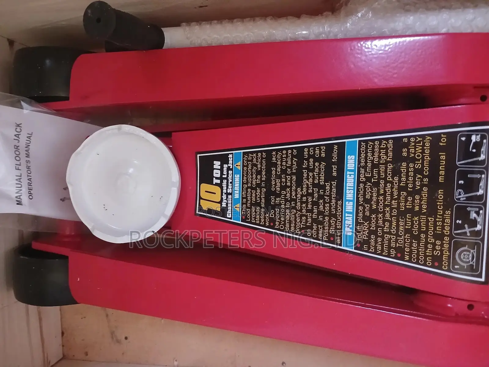 Long Chasis Hydraulic Floor Jack 10 Tons