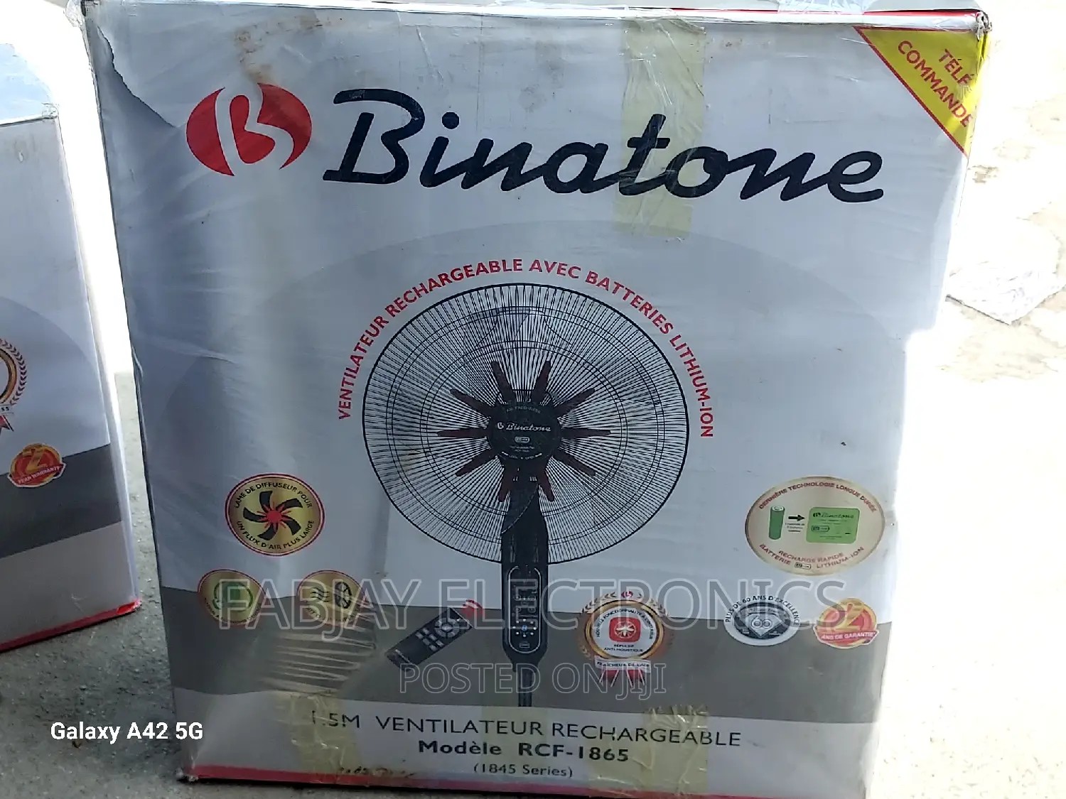 Binatone Rechargeable Fan