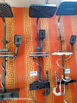 Luxury Grey Shower Mixer Set With Complete Accessories
