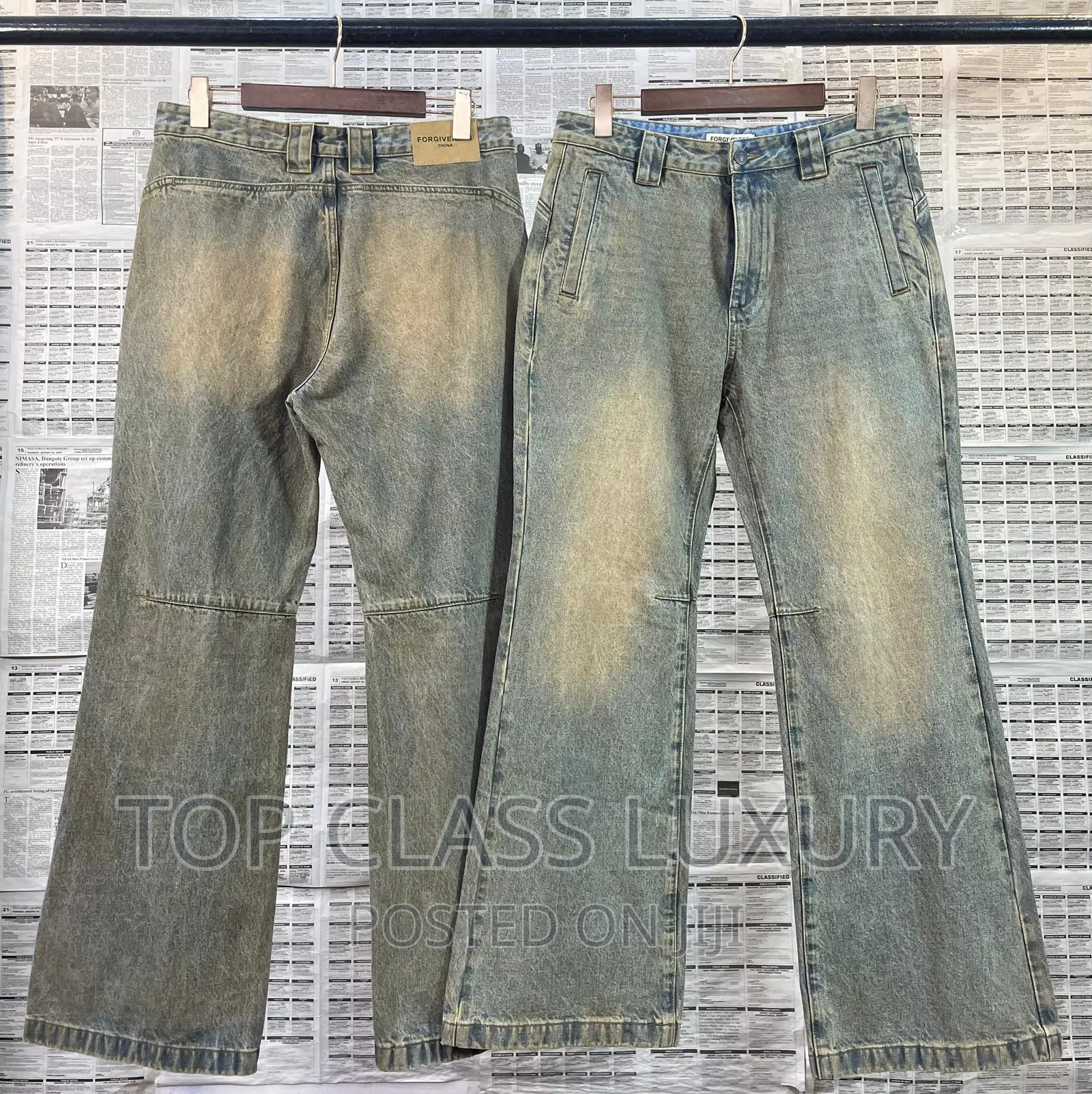 High Quality Luxury Designer Baggy Jeans
