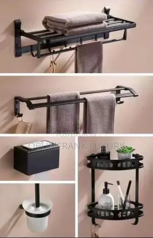 Bathroom Accessories Black High Quality