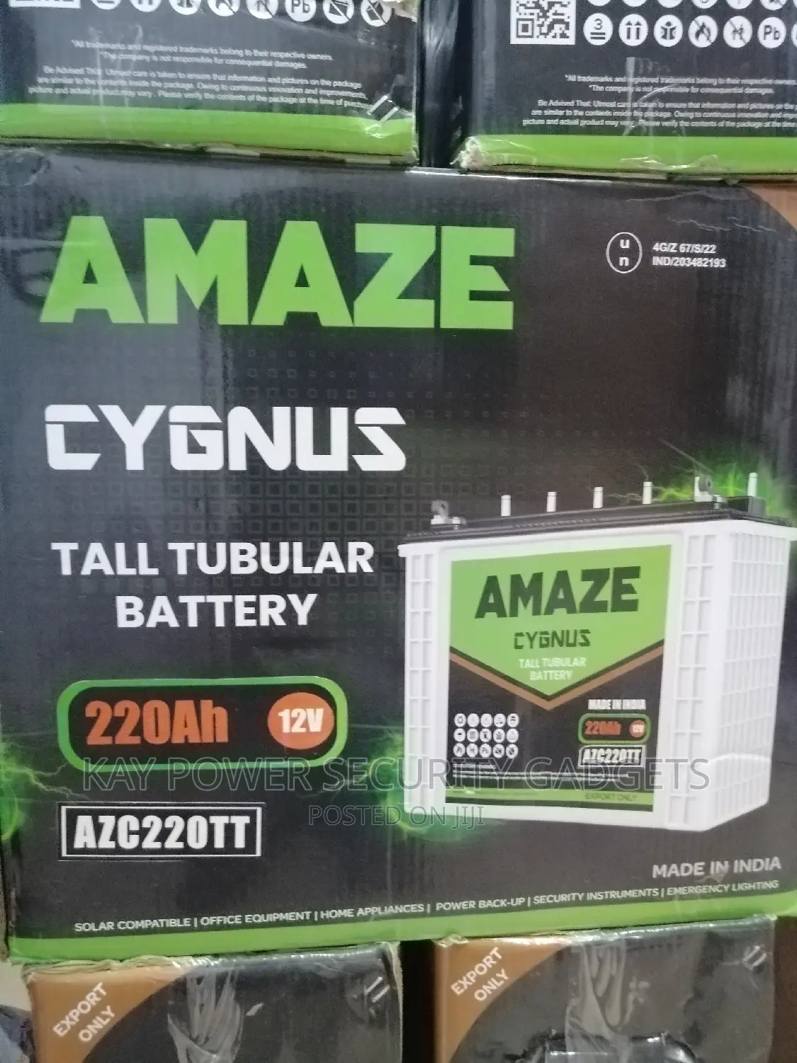 Amaze 220ah Solar Battery