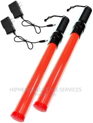 LED Baton With Belt Clip 9" C-cell Steady / Fast Flash