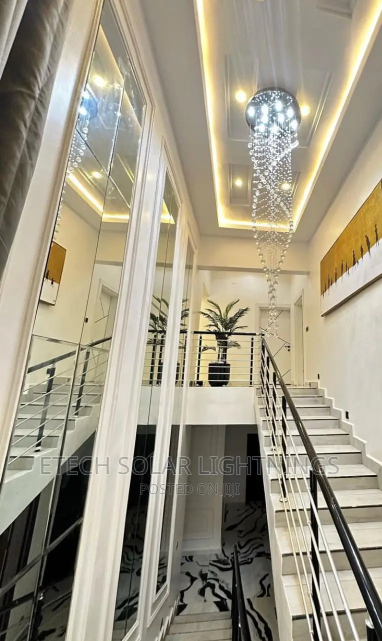 New Luxury L E D Staircase, Duplex Dropping Chandelier Light
