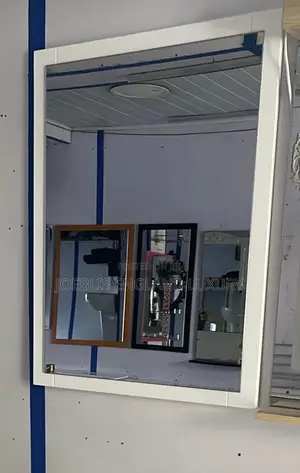 White Frame Bathroom Mirror